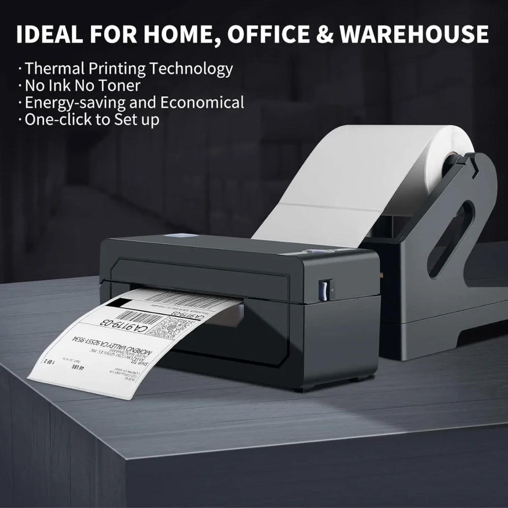 Black Office Label Maker for Efficient Organization